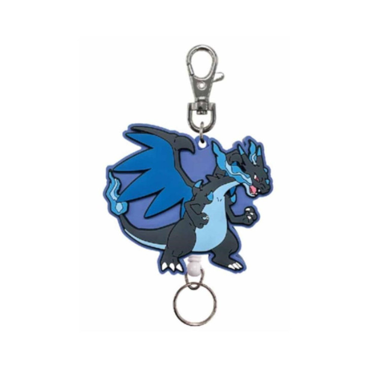 SK Japan Pokemon Rubber Reel Key Holder Mega Charizard X