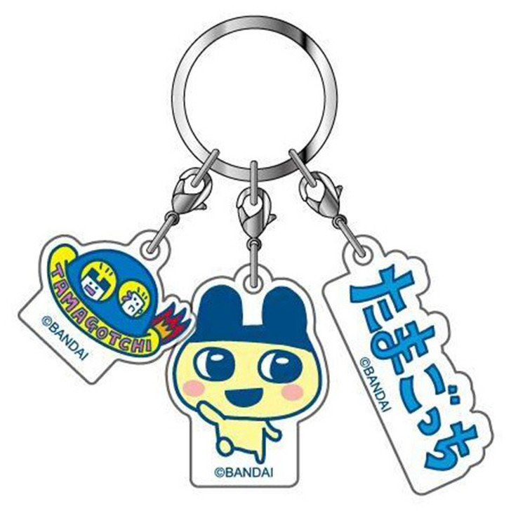 HASEPRO Tamagotchi Three Linked Acrylic Key Holder Mametchi
