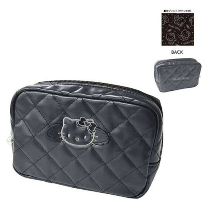 TCP Hello Kitty Quilting Square Pouch Black
