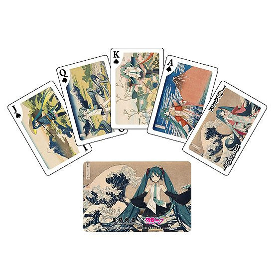 Katsushika Hokusai x Hatsune Miku Playing Cards