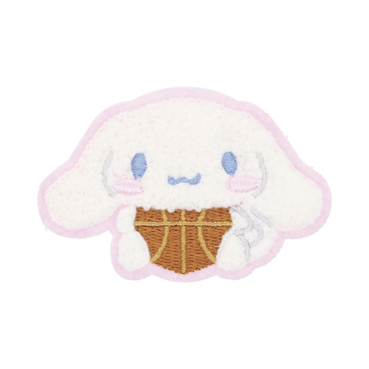 T's Factory Sanrio Moko Moko Embroidered Sticker Basketball / Cinnamoroll