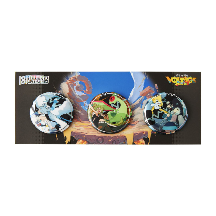 Pokemon Center Original Can Badge Set PokeMiku 18 Harmony Stage
