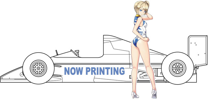 Hasegawa Tamago Girls: 1/24 Zakspeed ZK891Plastic Model with Figure Amy McDonnell