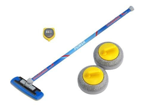 DIG Pripla Sports Figure Curling Yellow Plastic Model