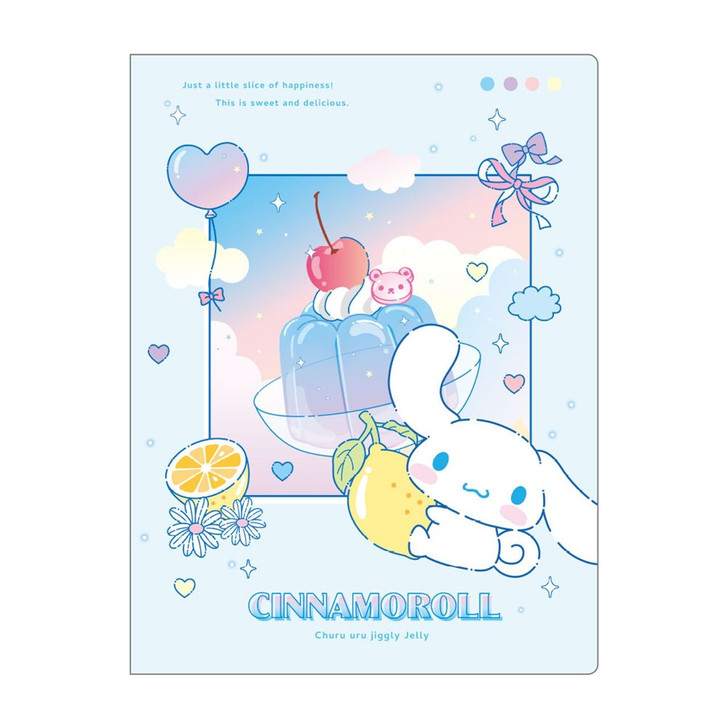 T's Factory Sanrio Sparkling File With Pocket Jiggly Jelly / Cinnamoroll
