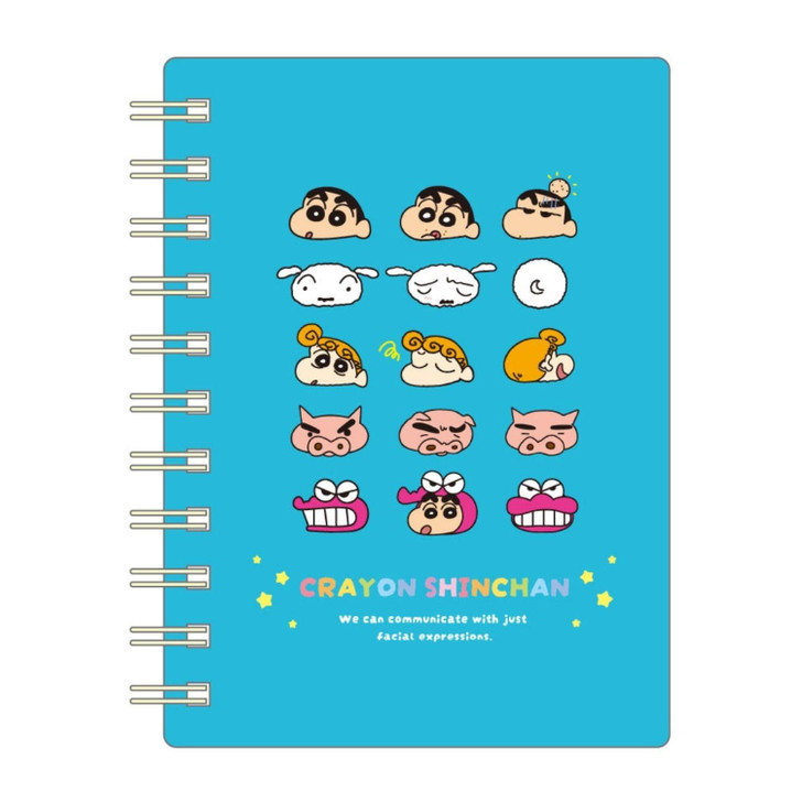 T's Factory Crayon Shin Chan Churutto A6 Ring Notebook Expressions Stand