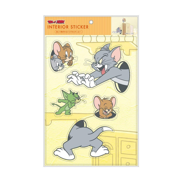 T's Factory Tom And Jerry Interior Sticker Peeking Out