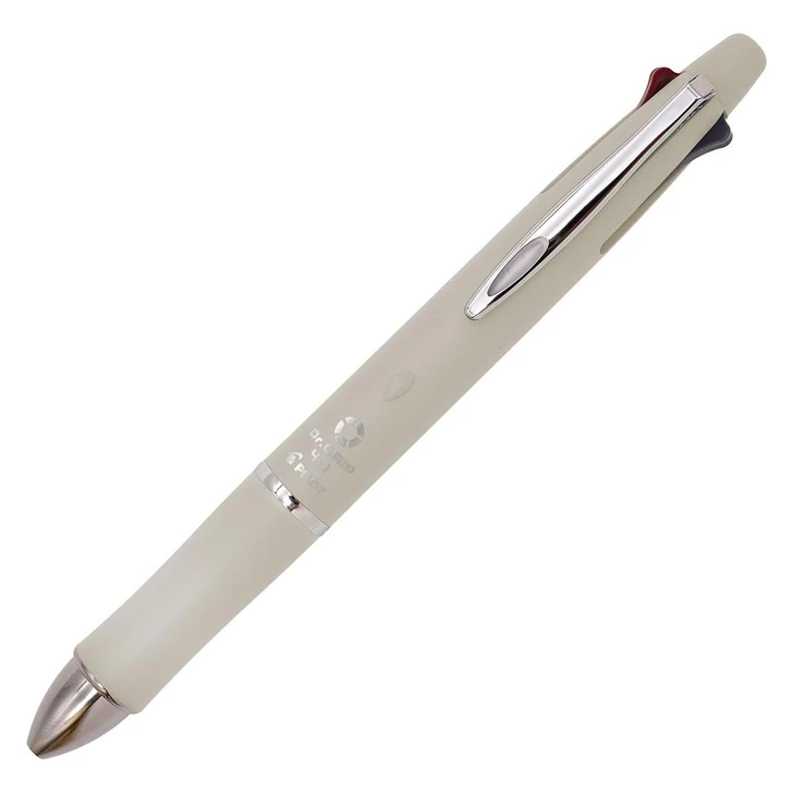  Pilot Dr. Grip 4+1 4 Color 0.5 mm Ballpoint Multi Pen + 0.5 mm Pencil - Cotton White 
