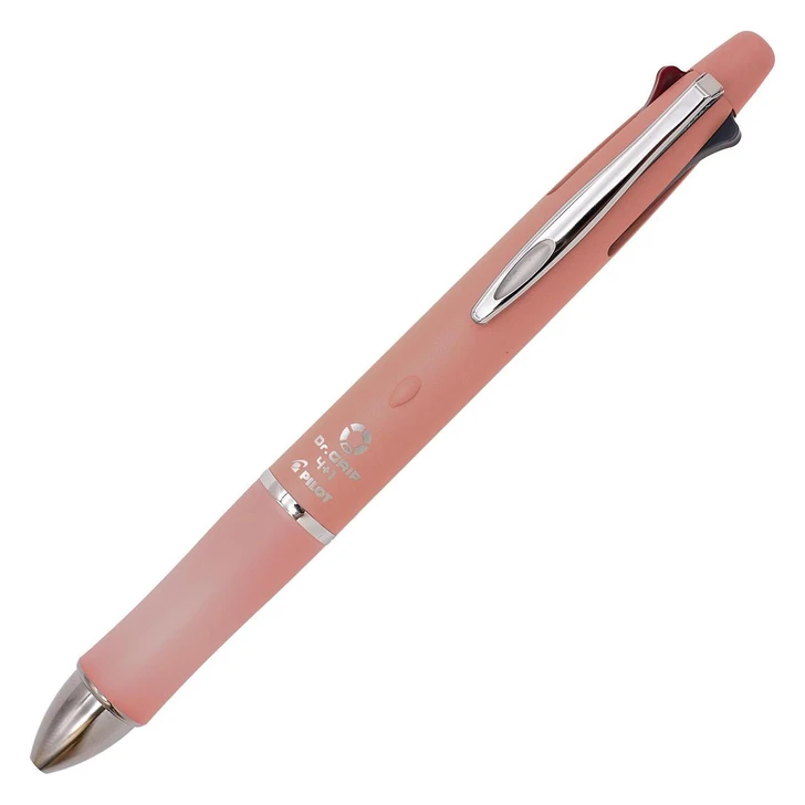  Pilot Dr. Grip 4+1 4 Color 0.5 mm Ballpoint Multi Pen + 0.5 mm Pencil - Old Rose 
