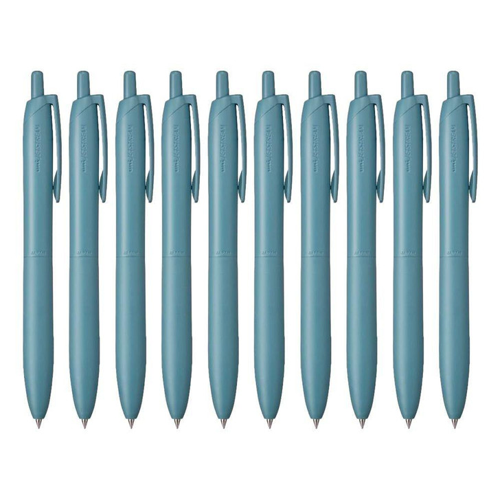  Uni Jetstream Lite Touch Ink Ballpoint Pen - 0.5 mm - Forest Blue Body - Black Ink 