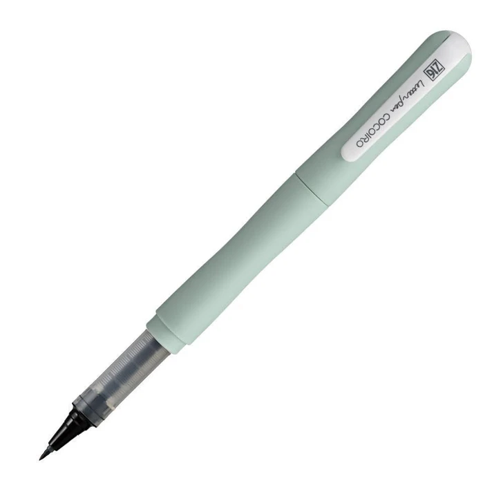  Kuretake ZIG Letter Pen COCOIRO - Extra Fine Brush - Black Ink - Haze Blue Body 