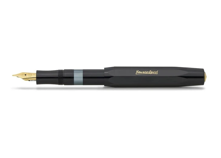  Kaweco Classic Sport Piston Filler Fountain Pen - Black - Extra Fine 