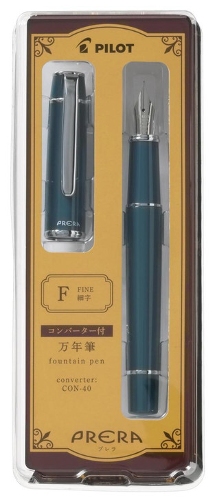  Pilot Prera Fountain Pen - Empress Teal - Fine 