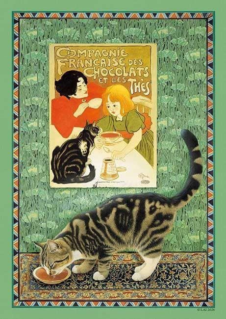 Appleone Jigsaw Puzzle Tabby's Tea Time (108 Pieces) 