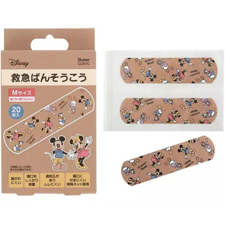  Skater First Aid Adhesive Bandage Medium Size Disney Mickey And Friends 