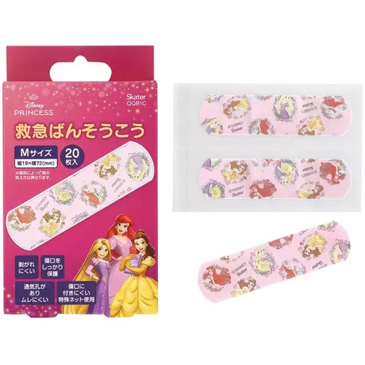  Skater First Aid Bandages M Size Disney Princess 