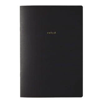 Other isshoni. Notebook A5 Horizontal Ruled (Black) R1703 