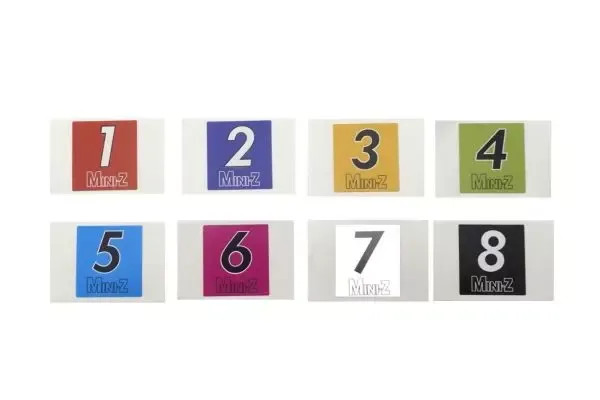 Kyosho MZW129 Mini-Z Car Number (No.1-8/50set)