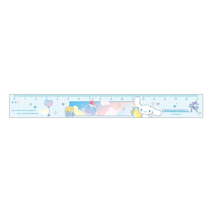T's Factory Sanrio Seventeen Centimeter Slim Ruler Jigree Jelly / Cinnamoroll