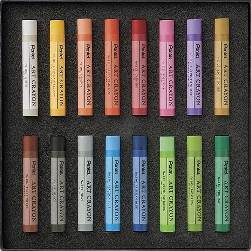 Pentel Art Crayon 16-Color Set PTAC-16