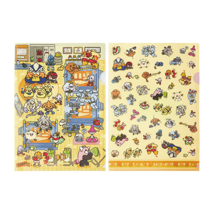 Pokemon Center Original A4 Clear File 2 Piece Set In Training