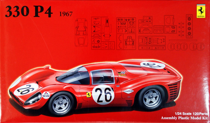 Fujimi HR34 Ferrari 330P4 #26 Daytona 1/24 Scale Kit (4968728123707)