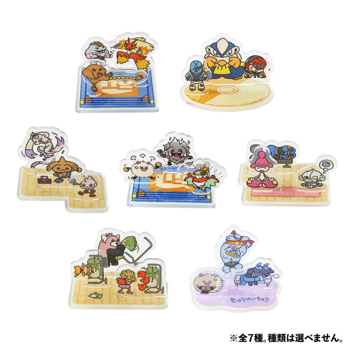 Pokemon Center Original Mini Acrylic Stand Collection In Training