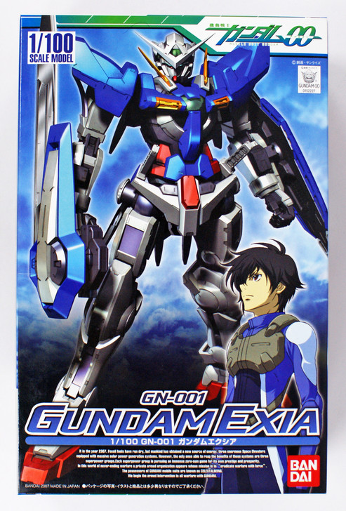 Bandai GUNDAM OO 522276 GN-001 GUNDAM EXIA 1/100 Scale Kit