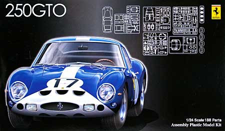 Fujimi HR35 Ferrari 250GTO Le Mans 1962 #17 1/24 Scale Kit (4968728123776)