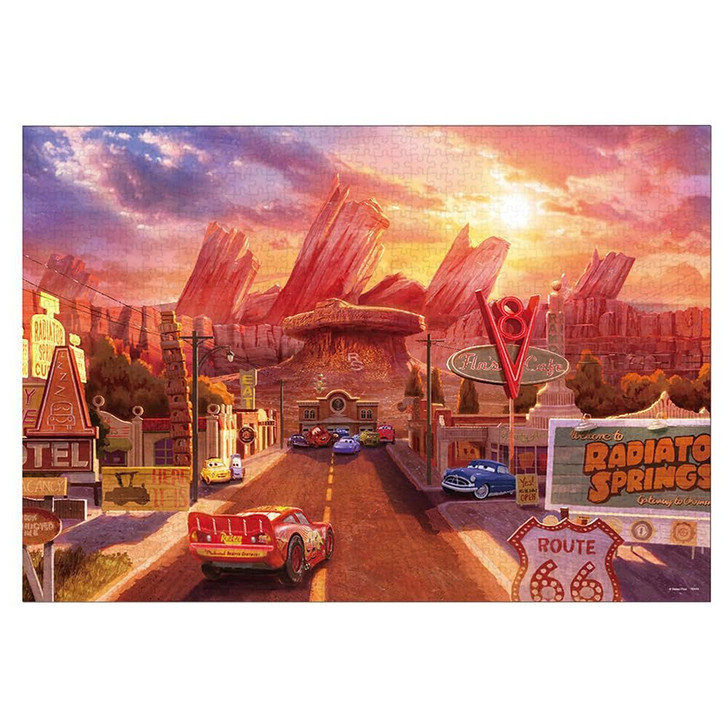 Jigsaw Puzzle The Town Where Friends Are Waiting (Cars) (1000 Pieces)