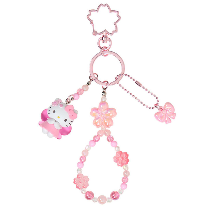 Sanrio Hello Kitty Beaded Keychain Sakura 661597