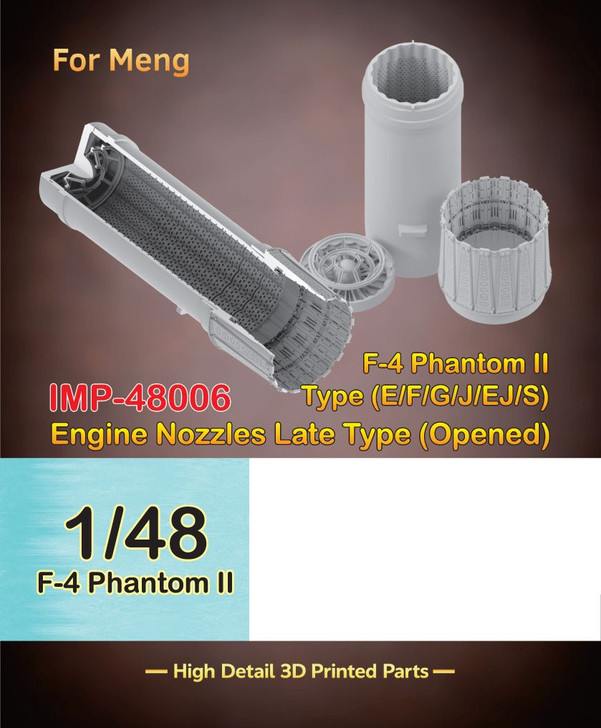 Pit-Road 1/48 F-4 Phantom II Late Model Engine Nozzle Plastic Model (For Meng Use)
