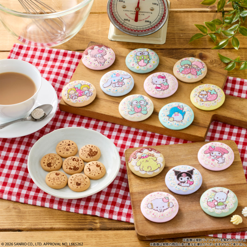 Bandai Candy Sanrio Characters Embroidered Tin Badge Biscuit 4 Box (12pcs)