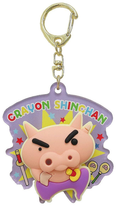 Unique730 Crayon Shin Chan Kururun Key Holder (Buriburizaemon)