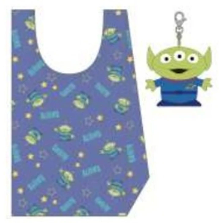 Marushin Toy Story Solid Green Eco Bag With Star Pouch