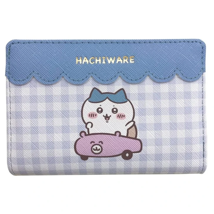 Other Chiikawa L Shaped Zipper Wallet Blue (Hachiware)