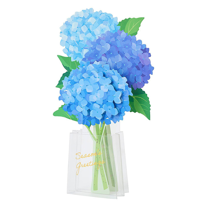 Sanrio Other Message Card Early Summer Hydrangea In Clear Vase JES 1-6 830321
