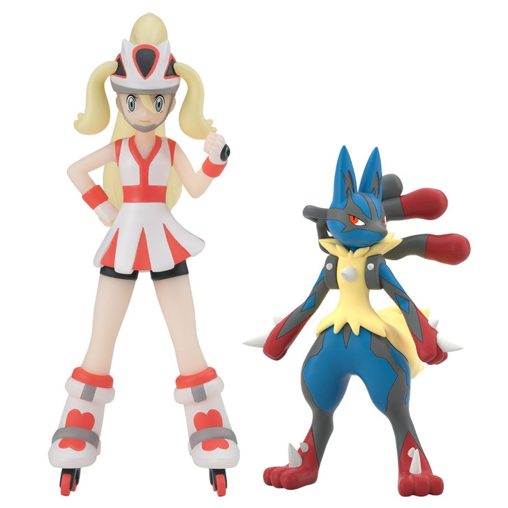 Pokemon Center Original Pokemon Scale World Kalos Region Korrina & Mega Lucario