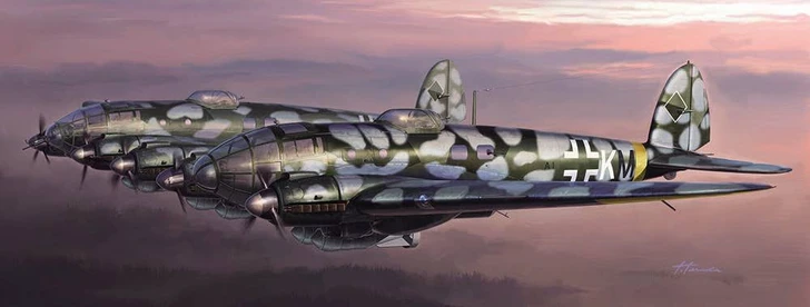 Hasegawa 1/72 Heinkel He111Z-2 Long-Range Bomber Plastic Model