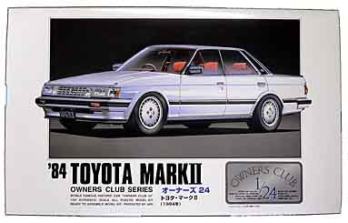 Arii Owners Club 1/24 02 1984 Toyota Mark II (2) 1/24 Scale Kit (Microace) (4968279205020)