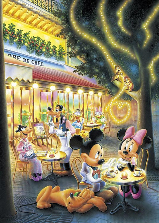 Tenyo Japan Jigsaw Puzzle D-108-802 Disney Mickey & Minnie Mouse (108 Pieces) (4905823848029)