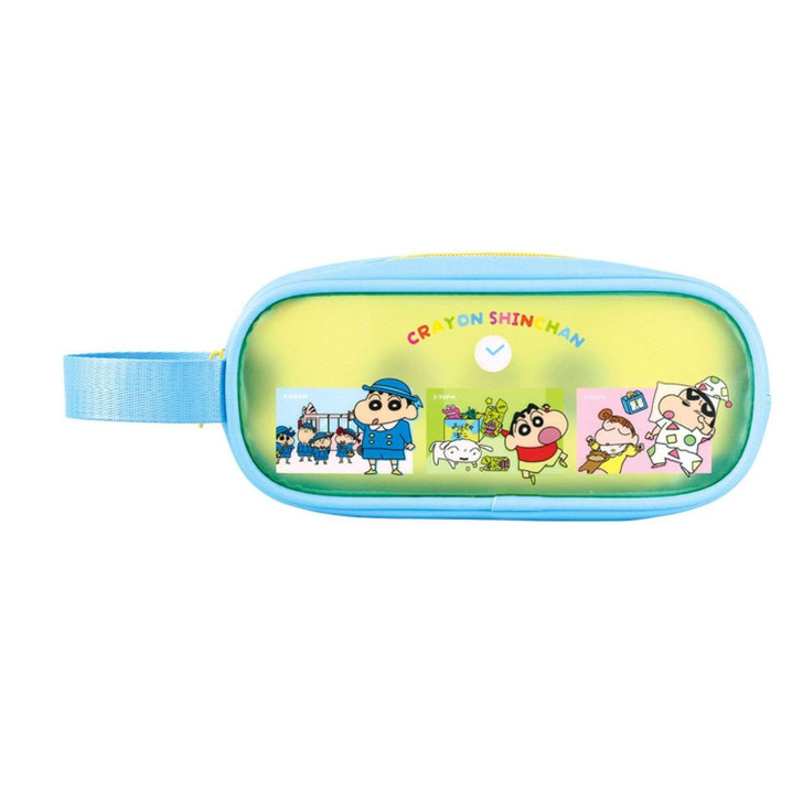 T's Factory Shin Chan With Handle Matte Clear Pouch Shin Chan's One Day