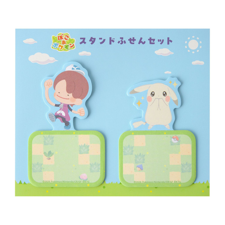 Pokemon Center Original Stand Sticky Note Set Poko A Pokemon Ditto And Pikachu Light Color