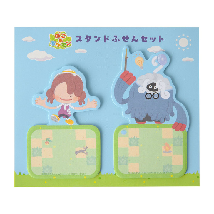 Pokemon Center Original Stand Sticky Note Set Poko A Pokemon Ditto & Tangrowth (Professor)