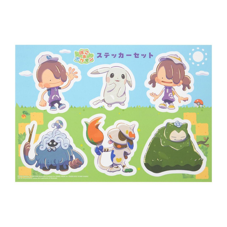  Pokemon Center Original Set Of 6 Stickers Poko A Pokemon 