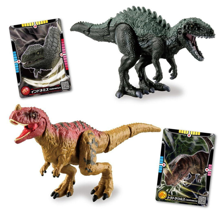 Ania Jurassic World Alive Indonemys Vs Ceratosaurus Set
