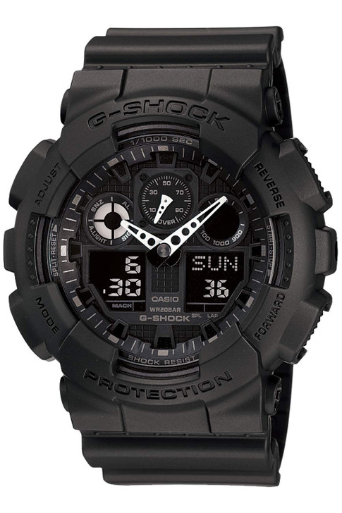 CASIO G-SHOCK GA-100-1A1JF Black Mens