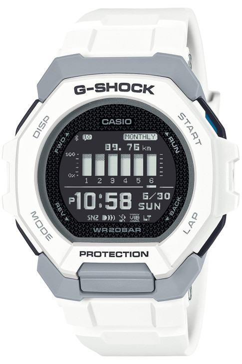 CASIO G-SHOCK G-SQUAD GBD-300-7JF White Mens