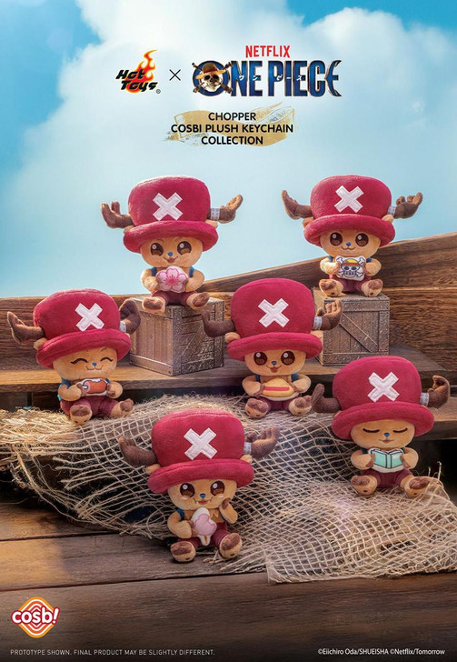  Hot Toys ZAKKA Cosbi Chopper Plush Keychain Complete BOX (6pcs) (One Piece Netflix Series) 