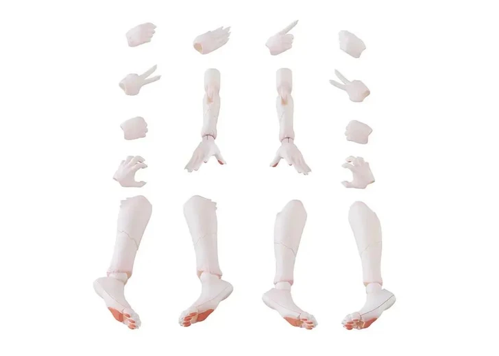  Aoshima KEMOPLA KO-02RKM Arm and Leg Parts Set 01 [Khao Manee Color] Plastic Model 